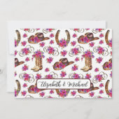 Rustic Wedding Note Card Mitteilungskarte (Vorderseite)