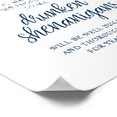 Rustic Wedding Open Bar, Drunken Shenanigans Poster (Ecke)