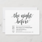 Rustic Wedding Probe Dinner Einladung Card v2 (Vorderseite)
