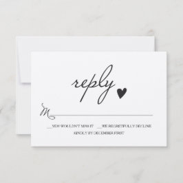 Rustic Wedding RSVP - Antwortschreiben