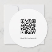 Rustic Wedding Save the date QR Code website Einladung (Rückseite)