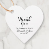 Rustic Wedding Vielen Dank Geschenkanhänger (Vorderseite)