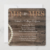 Rustic Wedding Vow Renewal Einladung (Vorderseite)