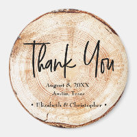 Rustic Wedding Wood Cut Danke, Script