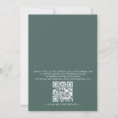 Rustic Western Barn Countryside QR Code Wedding Einladung (Rückseite)