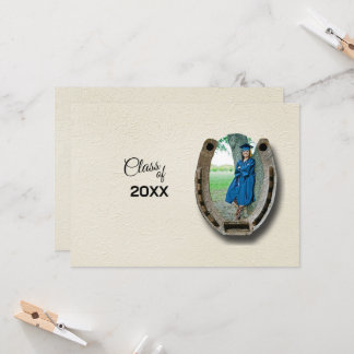 Rustic Western College Graduation Announcement  Einladung