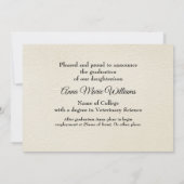 Rustic Western College Graduation Announcement  Einladung (Rückseite)