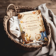 Rustic Western Cowboy Baby Shower
