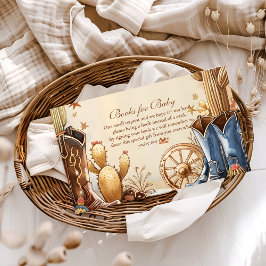 Rustic Western Cowboy Books for Baby Begleitkarte