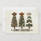 Rustic Western Cowboy Christmas Photo Feiertagskarte (Vorderseite)