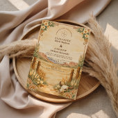 Rustic Western Desert Wedding Einladung