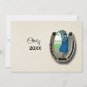 Rustic Western Hi-School Graduation Announcement  Einladung (Vorderseite)