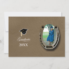 Rustic Western Hi-School Graduation Announcement  Einladung