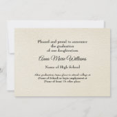 Rustic Western Hi-School Graduation Announcement  Einladung (Rückseite)