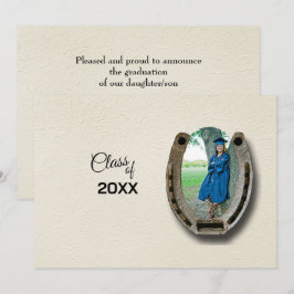 Rustic Western Hi-School Graduation Announcement  Einladung