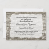 Rustic Western Hi-School Graduation Announcement Einladung (Rückseite)