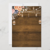 Rustic Western Nothing Fancy Just Love Wedding Einladung (Rückseite)