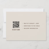 Rustic Western Ranch Hochzeit Einladung (Rückseite)