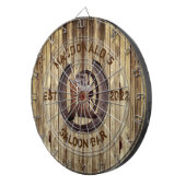 Rustic western saloon bar dart board dartscheibe (Vorderseite rechts)