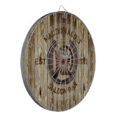 Rustic western saloon bar dart board dartscheibe (Vorderseite Links)