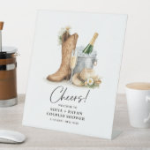 Rustic Western Wedding Invitation Sockelschild (In Situ)