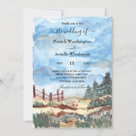 rustic western wedding invitations einladung