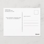 Rustic Weve bewegte neue Adresse Foto Cat Moving Postkarte (Rückseite)