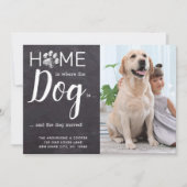 Rustic Weve bewegte neue Adresse Foto-Hund-Bewegun Ankündigung (Vorderseite)