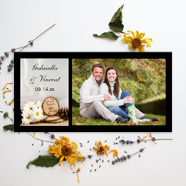 Rustic White Daisies Woodland Wedding Vielen Dank Dankeskarte
