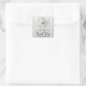 Rustic White Daisy Vielen Dank, dass Sie Aufkleber (Tasche)