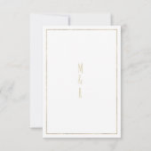 Rustic white gold lavender blue floral wedding einladung (Rückseite)