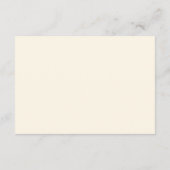 Rustic White Pumpkin Diapper Raffle Begleitkarte (Rückseite)