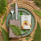 Rustic White Wood Watercolor Pumpkin Sunflower Einladung