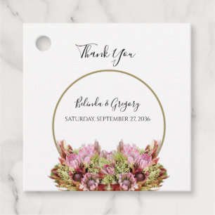 Rustic Wild Blume Bouquet Wedding Geschenk Geschenkanhänger