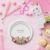 Rustic Wild Blume Bouquet Wedding Pappteller (Party)