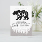 Rustic Wild One | Einladung zur Geburtstagspartei (Stehend Vorderseite)