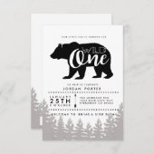 Rustic Wild One | Einladung zur Geburtstagspartei (Vorne/Hinten)