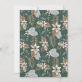 Rustic Wild Safari Zebra and Elephant Baby Shower Einladung (Rückseite)