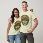 Rustic Wild Spirit Wolf Vintage Badge T-Shirt (Unisex)