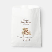 Rustic Wild West Cowboy Boot Baby Shower Thank You Geschenktütchen (Vorderseite)