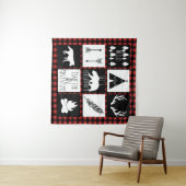 Rustic Wilderness & Animals Buffalo Karo Kariert Wandteppich (Beispiel (Horizontal))