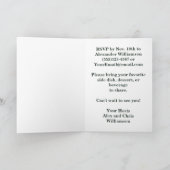 Rustic Wilderness Family Wiedersehen Karte (Innenseite)