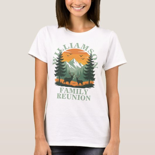 Rustic Wilderness Family Wiedersehen T-Shirt (Vorderseite)