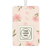 Rustic Wildflower Custom Logo Air Freshener Autolufterfrischer (Rückseite)