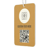 Rustic Wildflower Custom Logo QR Code Promotion Autolufterfrischer (Links)