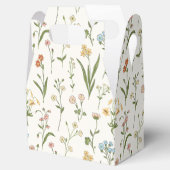 Rustic Wildflower Meadow Hand Drawn Multicolored Geschenkschachtel (Geöffnet)