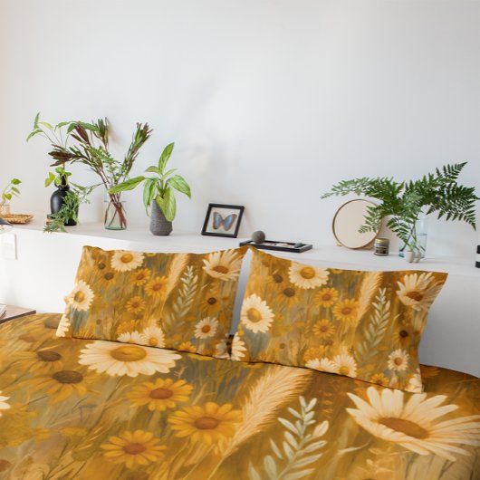 Rustic Wildflower Pattern Kissenbezug