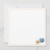 Rustic Wildflower Patterned Botanical Garden Mitteilungskarte (Rückseite)