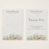 Rustic Wildflower Three Pairs Earring Display Card (Vorne & Hinten)