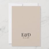 Rustic Wildflower Wedding Table Number Einladung (Rückseite)